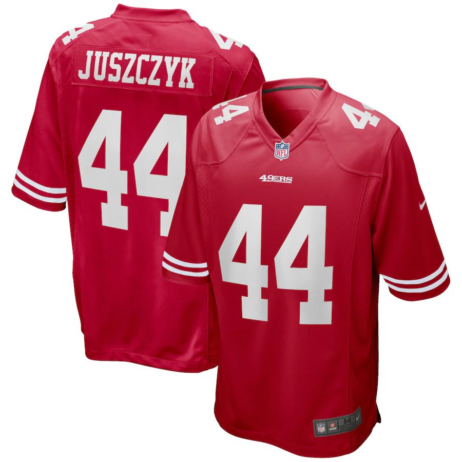 Men San Francisco 49ers 44 Kyle Juszczyk Nike Scarlet Game NFL Jersey